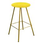 Kit 07 Banqueta Alta Loni Eiffel Dourado Amarelo