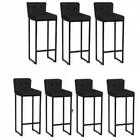 Kit 07 Banqueta Alta Lucca Preto Preto