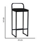 Kit 07 Banqueta Alta Luffi Com Encosto Cozinha Bar Balcão Bis