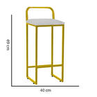 Kit 07 Banqueta Alta Luffi Com Encosto Cozinha Bar Balcão Bis