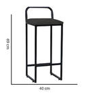 Kit 07 Banqueta Alta Luffi Com Encosto Cozinha Bar Balcão Bis