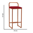 Kit 07 Banqueta Alta Luffi Com Encosto Cozinha Bar Balcão Bis