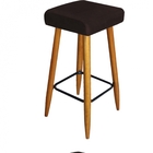 Kit 07 Banqueta Alta Quadrado Luma Para Cozinha Bar Balcão Bi