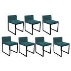 Kit 07 Cadeiraa De Jantar Escritório Recepção Lee Office Indu