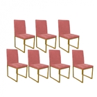 Kit 07 Cadeiras Para Sala De Jantar Escritório Office Stan In