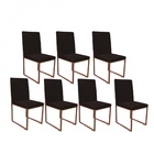 Kit 07 Cadeiras Para Sala De Jantar Escritório Office Stan In