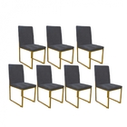 Kit 07 Cadeiras Para Sala De Jantar Escritório Office Stan In