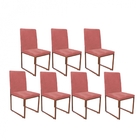 Kit 07 Cadeiras Para Sala De Jantar Escritório Office Stan In