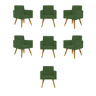 Kit 07 Cadeiras Poltronas Decorativa - Escritório - Recepção