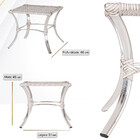 Kit 07 Cadeiras Tóquio De Área Em Alumínio E Fibra Sintética