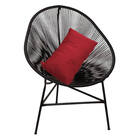 Kit 07 Poltrona Cadeira Corino Vermelho