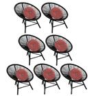 Kit 07 Poltrona Cadeira Suede Rose Gold