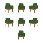 Kit 07 Poltronas Decorativa Reforçadas Sala Balaqui Decor Ver