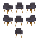 Kit 07 Poltronas Decorativa - Sala, Quarto, Escritorio Ciza