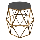 Kit 07 Puff Banqueta Aramado Luna Para Penteadeira Hexágono B