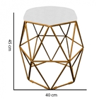 Kit 07 Puff Banqueta Aramado Luna Para Penteadeira Hexágono B