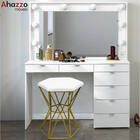 Kit 07 Puff Banqueta Louis Industrial Para Penteadeira Sala H