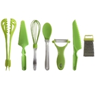 Kit 07 Utensílios De Cozinha - Verde