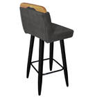 Kit 08 Banqueta Alta C/ Encosto Lith Para Cozinha Bar Balcão