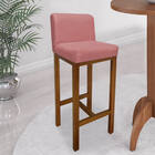 Kit 08 Banqueta Alta Com Encosto Aila Cozinha Balcão Bistrô B