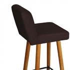 Kit 08 Banqueta Alta Com Encosto Lana Para Cozinha Bar Balcão