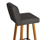 Kit 08 Banqueta Alta Com Encosto Lana Para Cozinha Bar Balcão