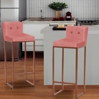 Kit 08 Banqueta Alta Com Encosto Lucca Industrial Cozinha Bal