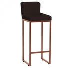 Kit 08 Banqueta Alta Com Encosto Lucca Industrial Cozinha Bal