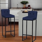 Kit 08 Banqueta Alta Encosto Lucca Industrial Cozinha Balcão