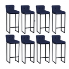 Kit 08 Banqueta Alta Encosto Lucca Industrial Cozinha Balcão