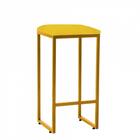 Kit 08 Banqueta Alta Industrial Balcão Bistrô Ferro Dourado