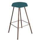 Kit 08 Banqueta Alta Lari Eiffel Bronze Azul Turquesa