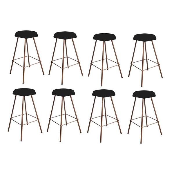 Kit 08 Banqueta Alta Lari Eiffel Bronze Preto