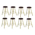 Kit 08 Banqueta Alta Lari Eiffel Corino Marrom