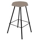 Kit 08 Banqueta Alta Lari Eiffel Preto Bege