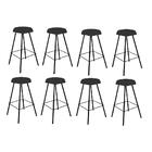 Kit 08 Banqueta Alta Lari Eiffel Suede Cinza