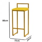 Kit 08 Banqueta Alta Lina Industrial Cozinha Bar Balcão Bistr