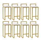 Kit 08 Banqueta Alta Lina Industrial Cozinha Bar Balcão Bistr