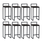 Kit 08 Banqueta Alta Lina Industrial Cozinha Bar Balcão Bistr