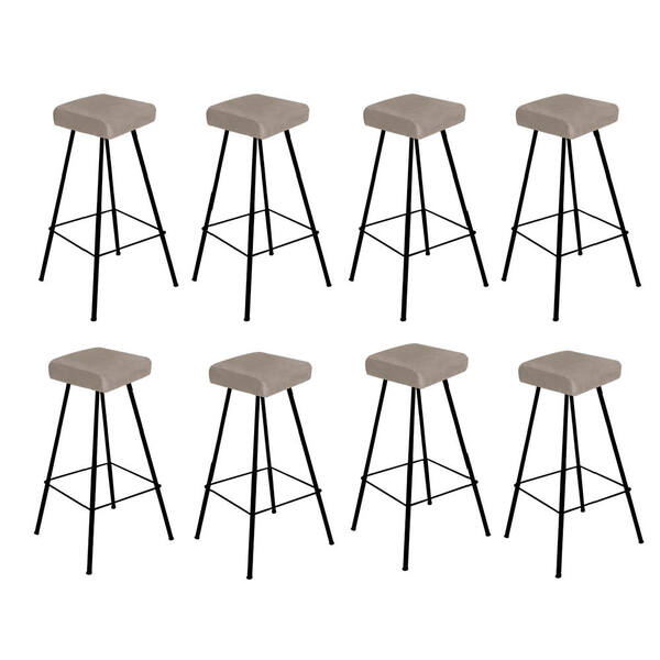 Kit 08 Banqueta Alta Lira Eiffel Industrial Cozinha Bar Balcã