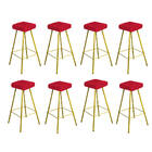 Kit 08 Banqueta Alta Lira Eiffel Industrial Cozinha Bar Balcã