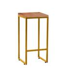 Kit 08 Banqueta Alta Lua Industrial Bistrô Ferro Dourado