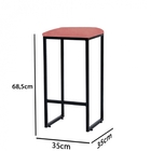 Kit 08 Banqueta Alta Lua Industrial Cozinha Bar Balcão Bistrô