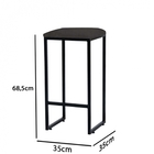 Kit 08 Banqueta Alta Lua Industrial Cozinha Bar Balcão Bistrô