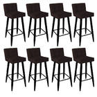 Kit 08 Banqueta Alta Lucy Com Encosto Cozinha Bar Balcão Bist