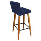 Kit 08 Banqueta Alta Lucy Com Encosto Cozinha Bar Balcão Bist