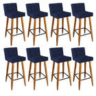 Kit 08 Banqueta Alta Lucy Com Encosto Cozinha Bar Balcão Bist