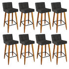 Kit 08 Banqueta Alta Lucy Com Encosto Cozinha Bar Balcão Bist