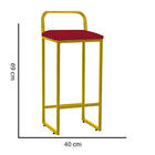 Kit 08 Banqueta Alta Luffi Com Encosto Cozinha Bar Balcão Bis