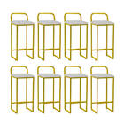 Kit 08 Banqueta Alta Luffi Com Encosto Cozinha Bar Balcão Bis